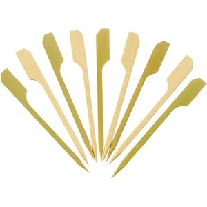 Confezione da 100 Spiedini in Legno da 3 Pollici, Stuzzicadenti in Bambù per Cocktail, Grigliate, Antipasti, Frutta, Barbecue - Product Image 1