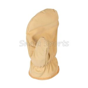 Gants en cuir double face en peau de mouton bouclée, couleur vin rouge, chauds pour l'hiver, en promotion, avec support d'échantillon - Product Image 5