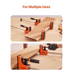 Set di 2 Morsetti a Barra Paralleli da 24 Pollici per Falegnameria, Morsetto a F ad Alta Resistenza con Limite di Carico di 1500 Libbre - Product Image 6