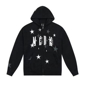 High Quality Men's Winter <b>Hoodies</b> Latest Streetwear Stylish Puff Printed Zipper <b>Y2K</b> Styles Designer Harajuku Hooded Acid Wash - Product Image 6