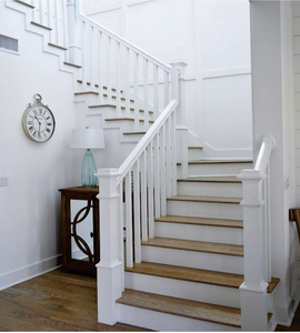 Balustre d'escalier moderne EFS CB0134 en bois de chêne blanc, écologique, durable, facile à installer, conception personnalisée, pièces d'escalier - Product Image 6