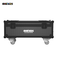 Flightcase de 6x18W RGBAW+UV Projecteurs LED Intelligents à Télécommande Sans Fil et Contrôle par Application Wifi, Alimentation par Batterie