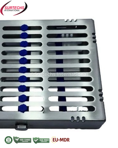 Casete de Esterilización Surtechs Deep 10 para Instrumentos, Bandeja de Acero Inoxidable para Autoclave, Instrumentos Quirúrgicos Dentales - Product Image 6