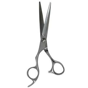 Ciseaux plats professionnels en acier inoxydable à haute teneur en carbone de 6 pouces de qualité A+ pour barbiers, coiffeurs, ciseaux de coupe de cheveux - Product Image 2