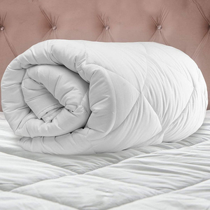 Couette matelassée respirante toutes saisons noire, alternative au duvet, en fibres spirales douces, vente en gros - Product Image 2