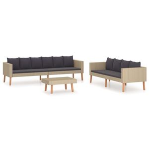 Ensemble de meubles de jardin beige anthracite - Product Image 2