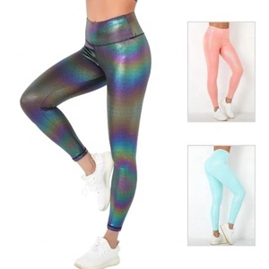New Arrival Women's Yoga <b>Legging</b> Solid <b>Pattern</b> Breathable Quick Dry High Quality Spandex/Polyester Pants with customization. - Product Image 3