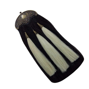 Esporrans Escoceses Hechos de Cuero y Crin de Caballo, Esporrans de Cuero Genuino Repujado para Kilt, Esporrans Tradicionales de Crin de Caballo a Precios Bajos - Product Image 4