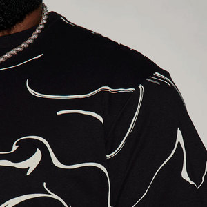 T-shirt en jersey pour homme, style vintage délavé, coupe oversize, manches courtes, imprimé numérique, 100% coton, lettres motivantes, streetwear décontracté - Product Image 3