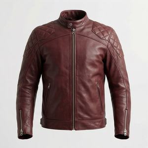 Chaqueta de Motociclista de Cuero Genuino para Hombre de la Mejor Calidad, Nueva Colección de Invierno, Chaquetas de Motocicleta con Protecciones Desmontables Personalizadas - Product Image 1