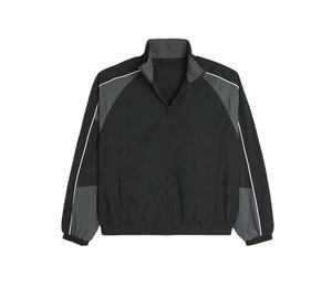 High Quality Factory Wholesale Full Zip <b>Patchwork</b> Color Outdoor Windbreaker <b>Jacket</b> Lightweight Outerwear Track <b>Jacket</b> For Men - Product Image 4