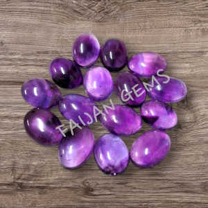 Pierre précieuse de taille calibrée en améthyste lâche de forme ovale à facettes pour la fabrication de bijoux à des prix de gros par le vendeur indien - Product Image 2