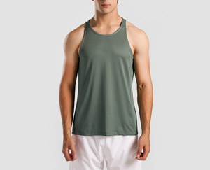 เสื้อกล้ามทรงเข้ารูปสำหรับผู้ชาย ผลิตตามสั่ง (OEM) พิมพ์ลายได้ คุณภาพสูง ผลิตจากโพลีเอสเตอร์ 100% แบบยั่งยืน ไม่เป็นขุย เหมาะสำหรับฤดูร้อน - Product Image 1