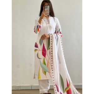 Bel ensemble de costume de fantaisie à impression numérique pour femmes pour les fêtes - Product Image 2