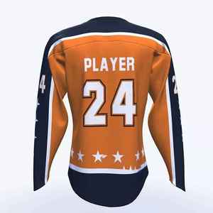 Maillot de hockey sur glace pour joueurs d'équipe, taille adulte, personnalisable, léger, dernier design, avec impression numérique réversible, vente en gros - Product Image 6