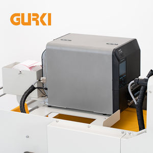 Электрический автоматический упаковщик Gurki GS60E для полиэтиленовых пакетов и пакетов-конвертов — интегрированный принтер этикеток для систем упаковки одежды и химикатов - Product Image 3