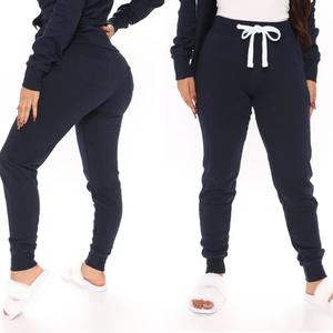 Pantalon de survêtement décontracté taille basse pour femme, coupe droite, en nylon/coton, infroissable, grande taille, couleur unie, imprimé numérique, ODM - Product Image 4