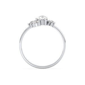 Anillo de Compromiso REYES con Certificado GRA, Oro Sólido de 14K, Corte Pera, Moissanita de 0.88 Quilates, para Mujer, Regalo de Lujo, Joyería Fina - Product Image 6