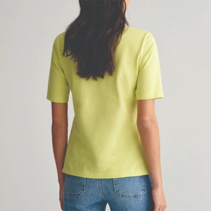 Chemises polo pour femmes, couleur unie, manches courtes, en vente, meilleur prix, bonne qualité, chemises polo tendance pour femmes - Product Image 2