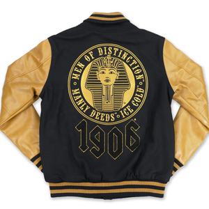 Nouvelles vestes universitaires en laine pour hommes, style vintage, avec logo brodé personnalisé, rembourrage en polyester - Product Image 2