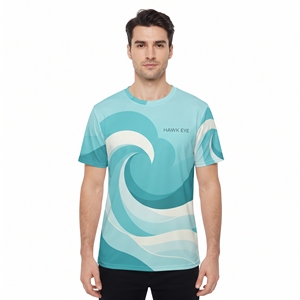 T-shirt personnalisé pour homme de haute qualité, en coton et polyester, imprimé par sublimation, décontracté, à manches courtes, pour tous les jours - Product Image 3