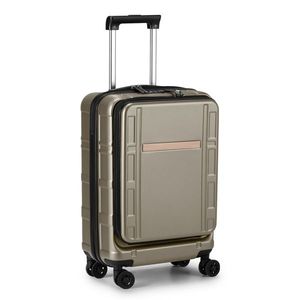 20 Inch Carry-On Luggage ABS+PC Double Spinner Wheels with TSA Lock Airline Approved Front Compartment 22 X 14 X 9 Dimensions - Product Image 1
