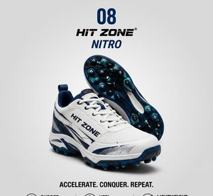 HIT ZONE - Zapatos de Cricket al Por Mayor, Doble Costura, Logotipo Personalizado, Ligeros, Antideslizantes, para Entrenamiento Profesional y Partidos, 12+ Punjab - Product Image 2