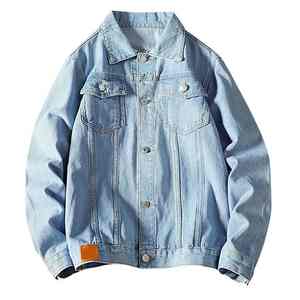 แจ็คเก็ตยีนส์ผู้ชายรุ่นใหม่ ดีไซน์ทันสมัย สำหรับฤดูหนาว มีกระเป๋า แต่งขาด  กระดุมหน้า  ไซส์ผู้ใหญ่ - Product Image 3