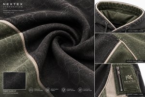 เสื้อฮู้ดผู้ชายสีดำทรงปกติจากบริษัทเน็กซ์เท็กซ์ ผลิตจากผ้าโพลีเอสเตอร์เฟรนช์เทอร์รี่ สวมใส่สบายในฤดูใบไม้ร่วง มีกระเป๋าเสื้อ - Product Image 5