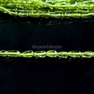 AAA Natural <b>Peridot</b> Beads <b>Peridot</b> Teardrop Beads 4x6MM Straight Drilled <b>Peridot</b> Drop Shape Gemstone Beads for Jewelry Making - Product Image 3