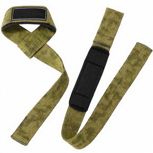 Sangles de musculation en cuir camouflage, haute résistance, élastiques et extensibles pour la musculation et les tractions - Product Image 2