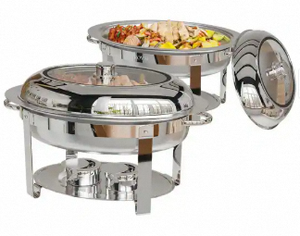 Calentador de alimentos eléctrico cuadrado para restaurante, con tapa de vidrio plateada, moderno servidor de buffet para bodas y hoteles. - Product Image 4