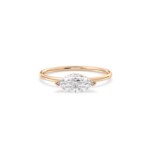 REYES Wholesale Price Marquise Cut 1CT Lab Grown Diamond Engagement Ring For Women 14K White Gold Rhodium Plated Fine Jewelry - Product Image 5