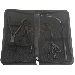 QORVEX INSTRUMENTS Kit d'outils essentiels en acier inoxydable pour l'application d'extensions de cheveux avec pinces pour perles, plumes et boucles - Product Image 4
