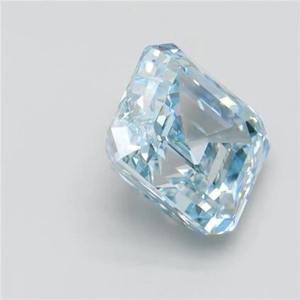 Diamante Suelto Cultivado en Laboratorio, Corte Asscher, 2.00 Quilates, Azul Fantasía, VS1, Certificado IGI, Venta al Por Mayor, Directo de Fábrica, Calidad Premium - Product Image 2