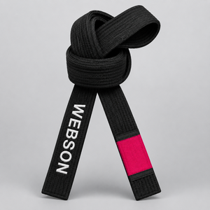 Ceintures de judo de haute qualité à prix raisonnable, best-sellers, faible MOQ, matière respirante en polyester/coton, WEBSON Sports unisexe - Product Image 6