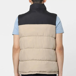 Gilet matelassé pour homme, chaud, sans manches, pour l'hiver, avec logo personnalisé, OEM, ODM, marque privée, fabrication en usine, gilet matelassé pour homme - Product Image 4