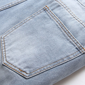 Shorts en jean tissé pour homme, taille mi-haute, entièrement personnalisables, 100 % coton, toile unie, denim de haute qualité - Product Image 5