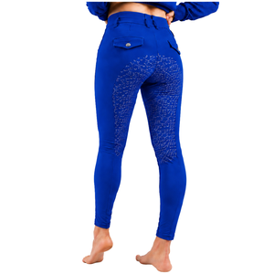 <b>Navy</b> Blue <b>Women</b> Equestrian Riding <b>Leggings</b> High Waist Stretch Horse Riding Pants Silicone Grip Full Seat Breeches Training - Product Image 2