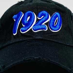 หมวกแก๊ป Zeta Phi Beta 1920 สีดำสไตล์วินเทจ ปักลายสีน้ำเงิน หมวกเบสบอลสำหรับชมรมนักศึกษา สายปรับได้ สวมใส่สบาย ทันสมัย สำหรับผู้หญิง - Product Image 3