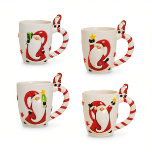 Set di 4 Tazze in Ceramica Natalizie Excelsa 35 Cl Multicolore - Product Image 2