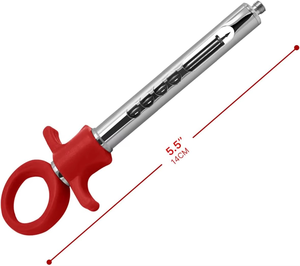 Jeringa Dental Automática Pasiva Premium - Mango de Plástico Rojo, Acero Inoxidable, Reutilizable, Jeringas de Anestesia Local Dental con Aspiración - Product Image 6