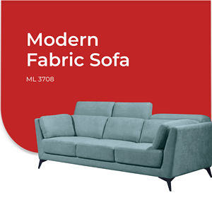 Goodnite 2, Conjunto de Sofá Seccional Minimalista de 3 Plazas, Ecológico, con Respaldo Acolchado, Espuma de Alta Densidad, Brazos Acolchados Resistentes - Product Image 5