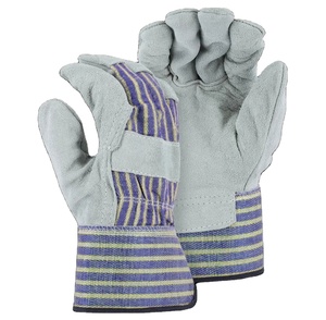 Canadian Heavy Duty <b>Cow</b> Split Leather Safety Gloves Industrial Workmen Rigger Heat Resistant Hand Protection - Product Image 3