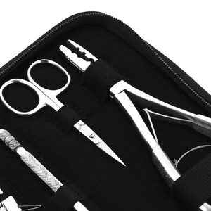 Kit d'outils professionnels pour extensions de cheveux en acier inoxydable à fermeture magnétique, écologique, prix usine Kaamir Instruments - Product Image 4