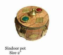 Caja Redonda de Piedra Pulida Hecha a Mano con Diseño Religioso Moderno y Serigrafía para Dibbi/Kumkum, Ideal para Bodas, Decoración del Hogar, Regalos y Festivales - Product Image 6