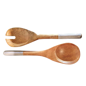 Cuillère en bois élégante avec manche imprimé émail, design minimaliste, manche moucheté, pour la décoration de la maison et des restaurants, compatible lave-vaisselle - Product Image 2