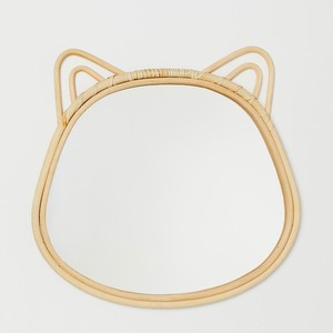 <b>Small</b> Bunny Rattan <b>Mirror</b> for Baby Room Children Bedroom Decor Animal Shaped Cane <b>Mirrors</b> Wholesale - Product Image 3