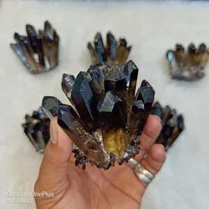 All multi color <b>crystal</b> stone <b>cluster</b> <b>Crystal</b> Quartz <b>Cluster</b> Flower Shape Decorative Stone Collection Home Decoration Polished - Product Image 5
