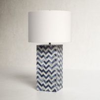 Lampe artistique en os incrusté, éclairage de table unique fait main, accent décoratif pour la maison de luxe, chambre, salon, intérieur. - Product Image 2